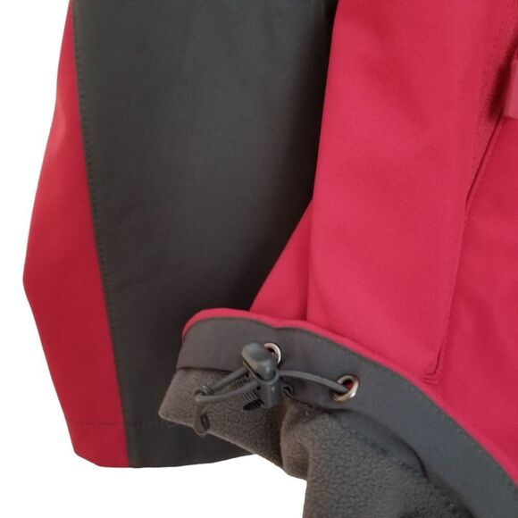 Port Authority Red Gray Hooded Core Soft Shell Jacket Size XXL NWOT 6 0319 - Picture 5 of 15